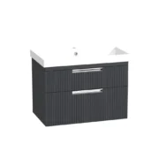 R2 Platform 700 Fluted Wall Mounted Vanity Unit