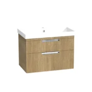 R2 Platform 700 Fluted Wall Mounted Vanity Unit