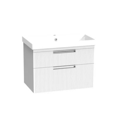 R2 Platform 700 Fluted Wall Mounted Vanity Unit