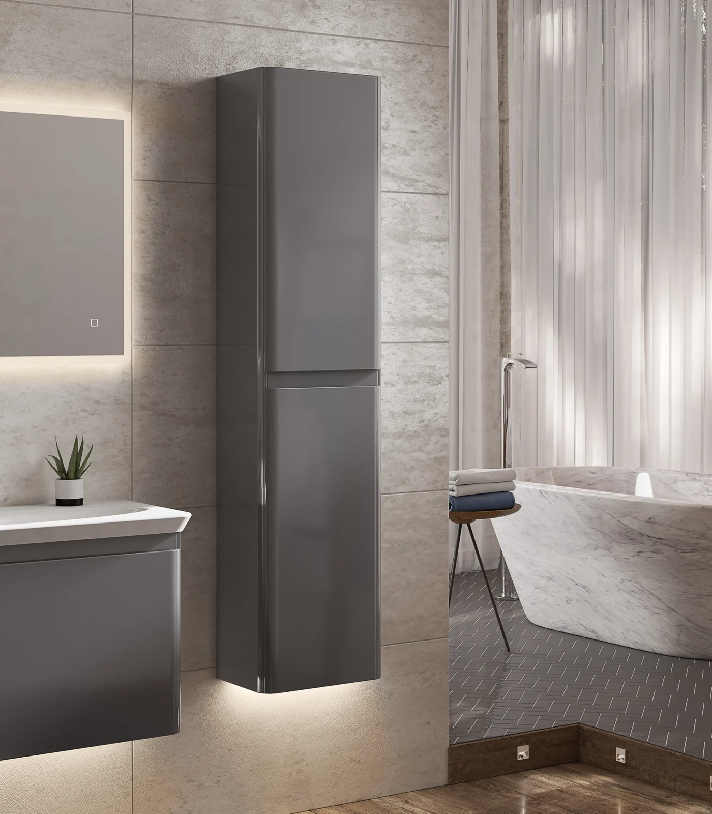 HIB Tall Storage Unit Gloss