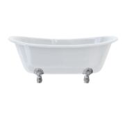 Burlington Bathrooms Bateau Double Ended Bath with Luxury Feet
