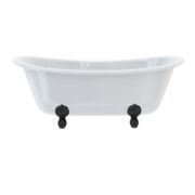 Burlington Bathrooms Bateau Double Ended Bath with Luxury Feet