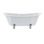 Burlington Bathrooms Bateau Double Ended Bath with Luxury Feet