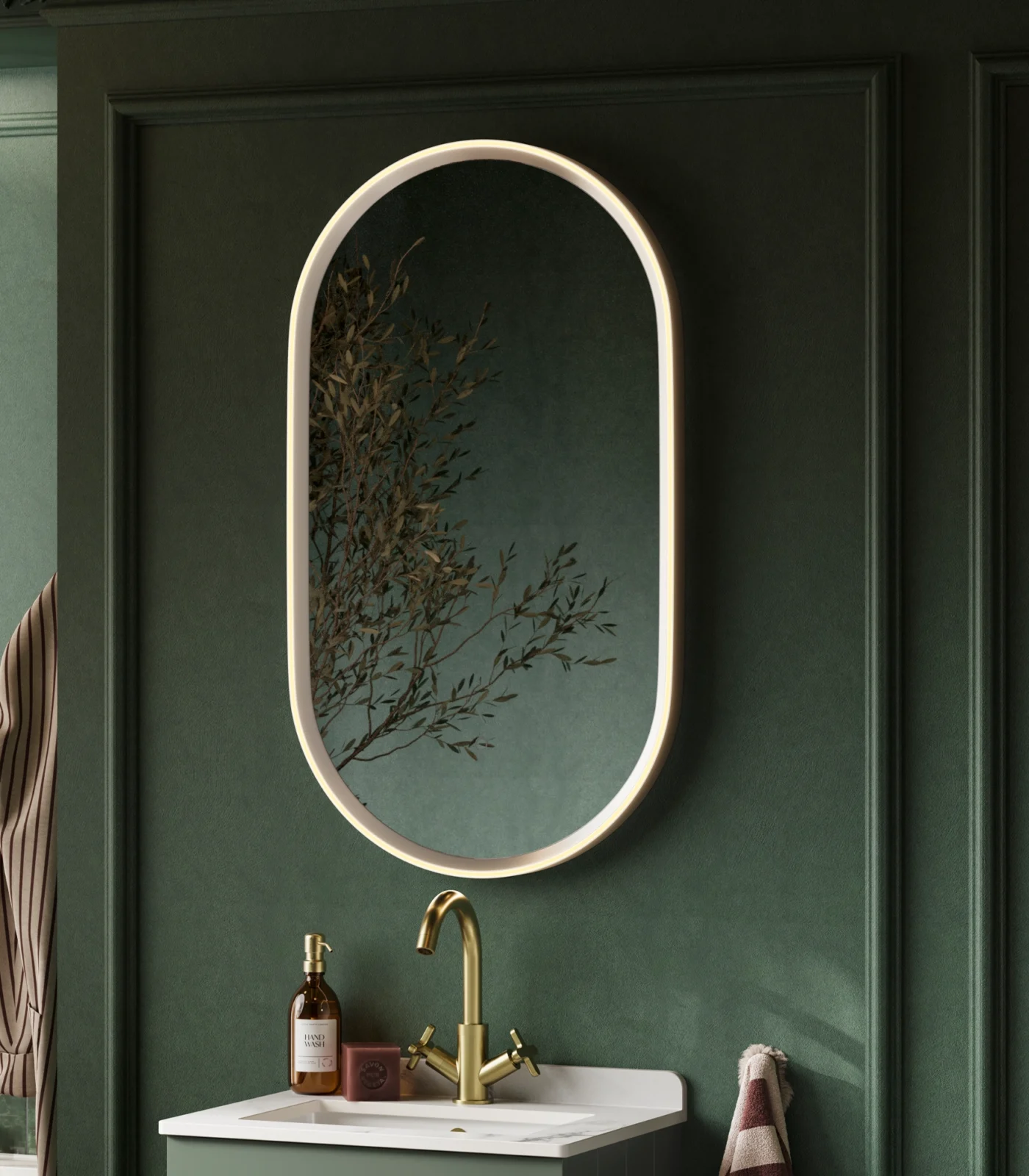 HIB Ionic Pill LED Mirror