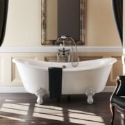 Burlington Bathrooms Avantgarde Back-to-wall 1700 Traditional Bath with Feet