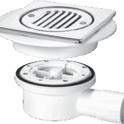 McAlpine Plumbing Two-Piece Valve Shower Gully for Tiled or Stone Floors