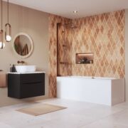 Crosswater Asura 8mm Hinged Bath Screen