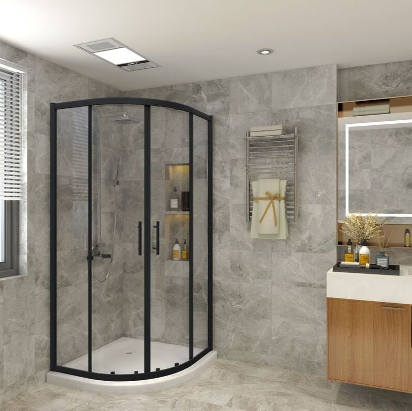 Matrix Bathrooms Black Series Quadrant Doors