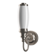 Burlington LED Bathroom Ornate Wall Light & Opal Glass Tube Shade