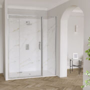 Flair Showers ETO Hinge & Inline Door with Inline Panel