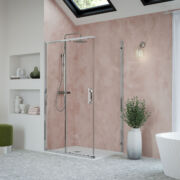 Flair Showers ETO Sliding Door with Frameless Side Panel