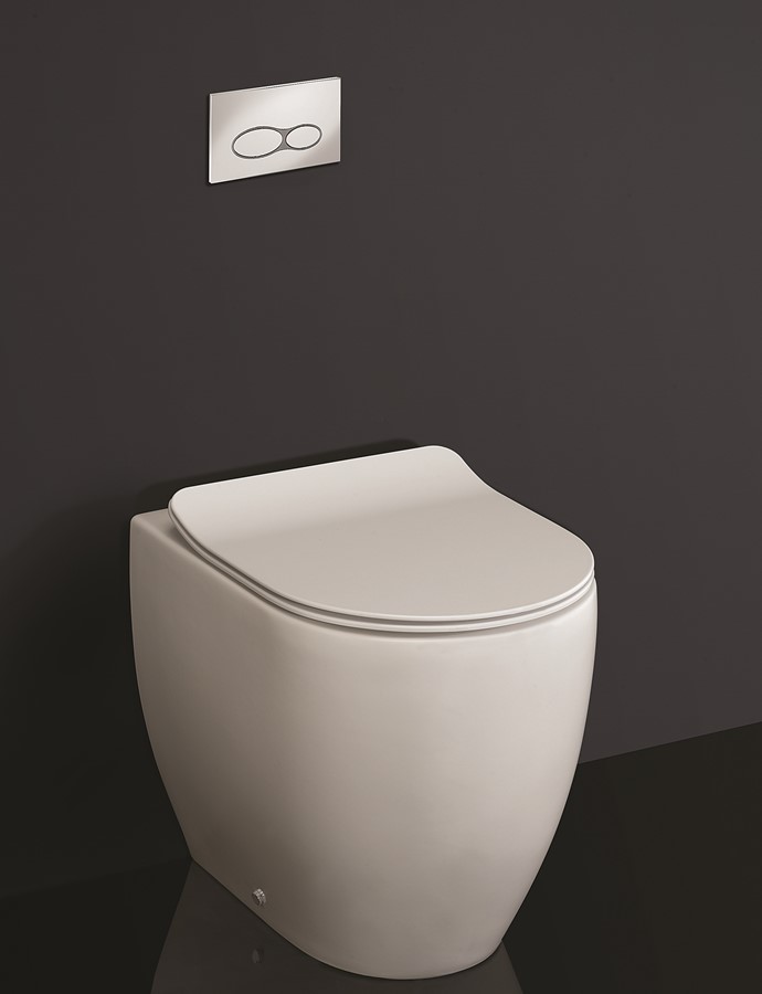 Crosswater Glide II Matt White Back to Wall Rimless Toilet & Soft Close Seat