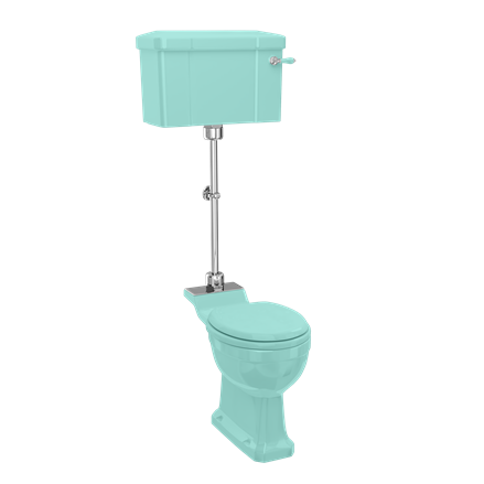 Burlington Bathrooms Bespoke Cosmic Green Standard Medium Level WC