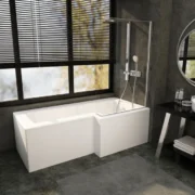 Matrix Bathrooms L Shaped Shower Bath