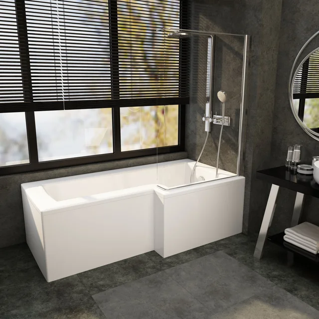 Matrix Bathrooms L Shaped Shower Bath