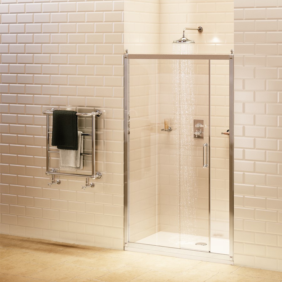 Burlington Bathrooms Soft Close Slider Shower Door