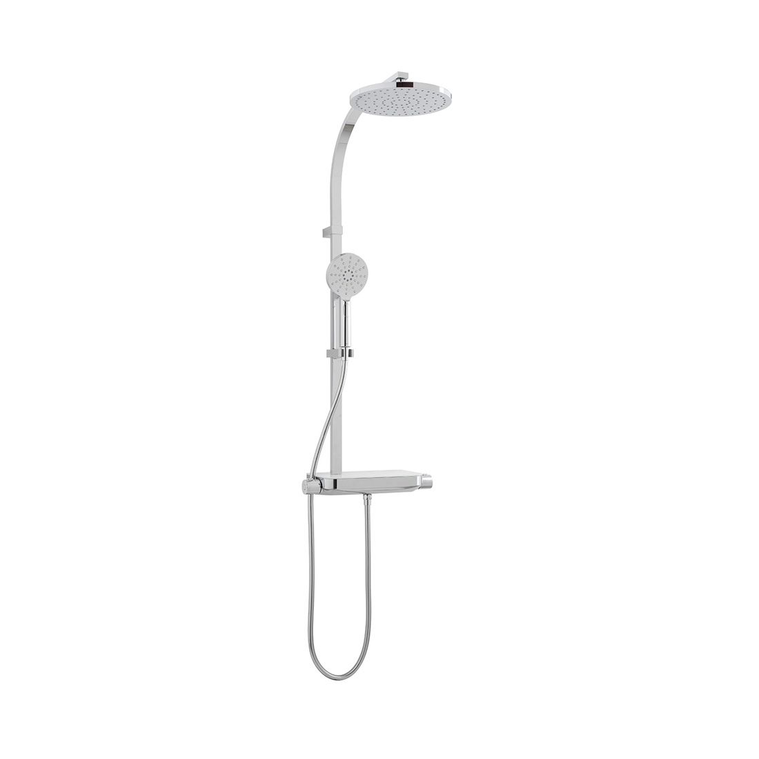 Vado Strata Shower Column 254mm Diameter Head 3 Function Handset