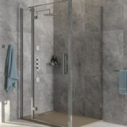 Sonas Aspect 8mm Hinge & Inline Door