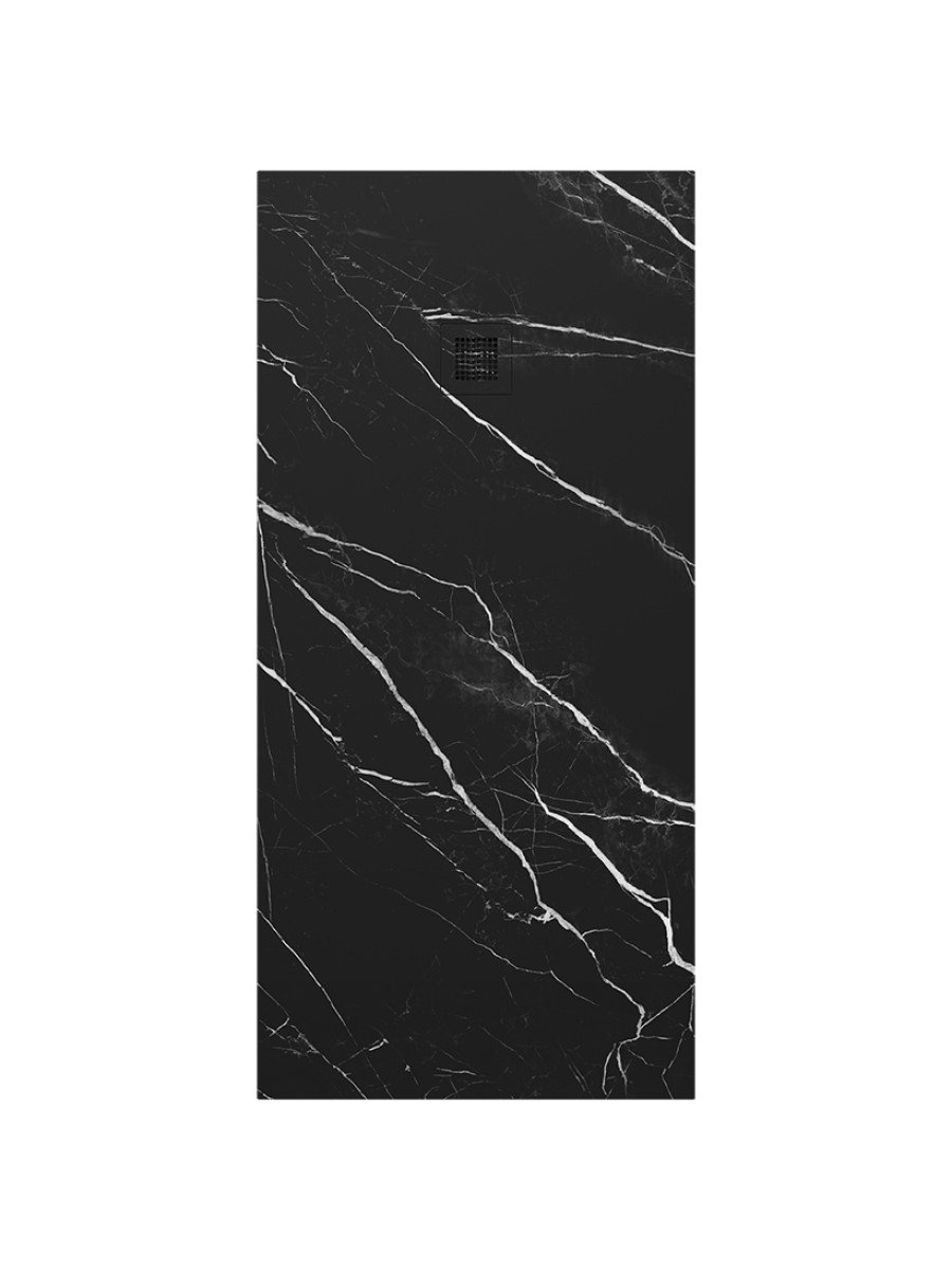 Sonas Unity Rectangle 1700x800mm Shower Tray Black Marble