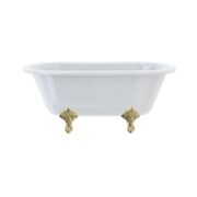 Burlington Bathrooms Windsor 150cm Double Ended Bath with Standard Feet
